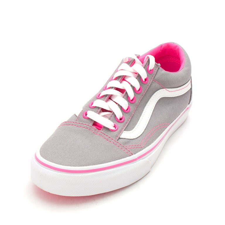 VANS Old Skool Shoes Women 6.5 Pink White Checkerboard Slip On Skateboard  Skater