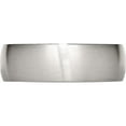 thumbnail image 4 of Stainless Steel Brushed 7mm Half Round Band (Size 7) Made In China sr17-7, 4 of 6