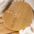thumbnail image 2 of Finger Labyrinth for Meditation and Prayer - BambooMN - 12.5" Diameter - 11 Circuit Chartres-Style, 2 of 3