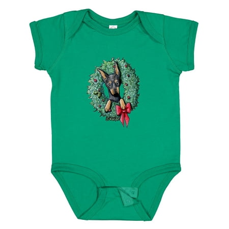 

Inktastic KiniArt Min Pin Christmas Gift Baby Boy or Baby Girl Bodysuit