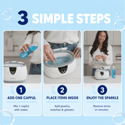 iSonic Ultrasonic Jewelry and Eyewear Cleaning Solution Concentrate, 8 oz Bottle