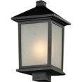 thumbnail image 1 of Z-Lite Holbrook Poteau Lumineux Extérieur en Noir, 1 of 1