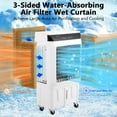 thumbnail image 4 of 2025 New Evaporative Air Cooler, 1800CFM(4100CFM) Cooler with 8.4 Gallon Water Tank, 4 Ice Packs, Remote, 12H Timer, Portable Air Cooler Cooling Fan with 3 Speeds for Outdoor Indoor Use, 4 of 7