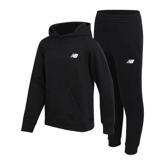 Conjunto de sudadera New Balance de forro polar de mezcla de algodón para niños de 8 a 12 años