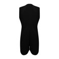 thumbnail image 5 of GILIGEGE Womens Summer Casual Romper Sleeveless Waffle Knit Jumpsuits for Woman Short Rompers with Pockets Summer Buttoned Pocket Vest Jumpsuit Solid Color Button Collar Loose Jumpsuit Belt Pocket, 5 of 5