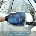 thumbnail image 6 of Qxltty Gilt Navy Blue Marbles Car Wash Mitt 2pcs Scratch Free Lint-Free Antistatic Microfiber 7.09×10.24in, 6 of 8