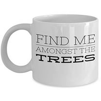 Nature Lover 11 oz Coffee Mug - Tree Design White Ceramic Gift