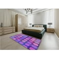 thumbnail image 5 of Ahgly Company Machine Washable Indoor Round Transitional Purple Area Rugs, 8' Round, 5 of 7