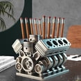 thumbnail image 1 of Uuiauoio Pen Holder With V8 Engine, Engine Block Desk Organizer, desk decoration gift for car enthusiasts ，Resin Handicraft Pen Container ， Gift Ornament, 1 of 8