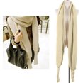 thumbnail image 2 of Women Autumn Winter Scarf Wrap with Sleeve, Cozy Knitted Wrap Shawl, Lady Fashion Solid Color Knitted Wrap Scarf, 2 of 7