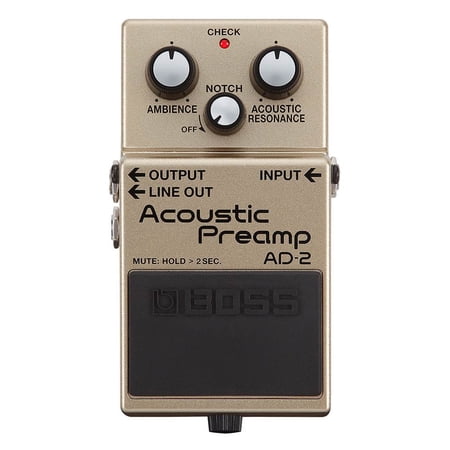 Boss AD 2 Resonance & Ambience Acoustic to Electric Guitar Preamp Stompbox Pedal