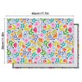 thumbnail image 5 of Pioneer Flower Floral Print Pattern Summer Placemats Table Placemats Set Of 6-Linen Kitchen Washable Placemats Table Mats 12x18 Inch Non-Slip Heat Resistant, 5 of 5