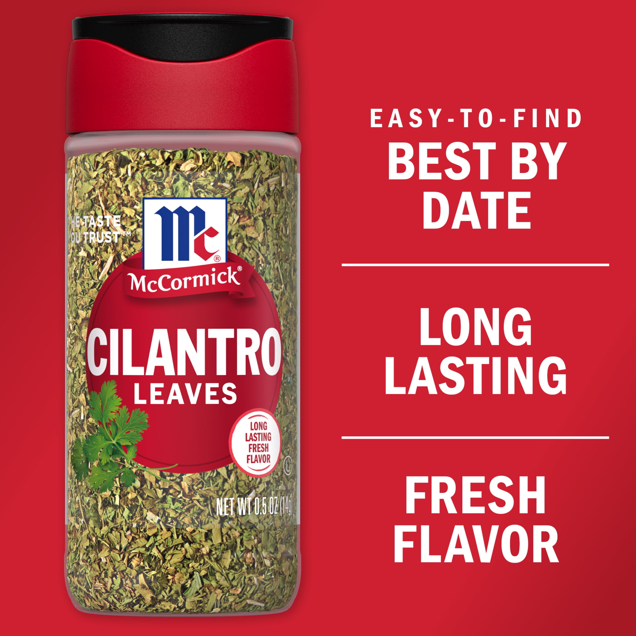 (3 pack) McCormick Kosher Cilantro Leaves, 0.5 oz Bottle