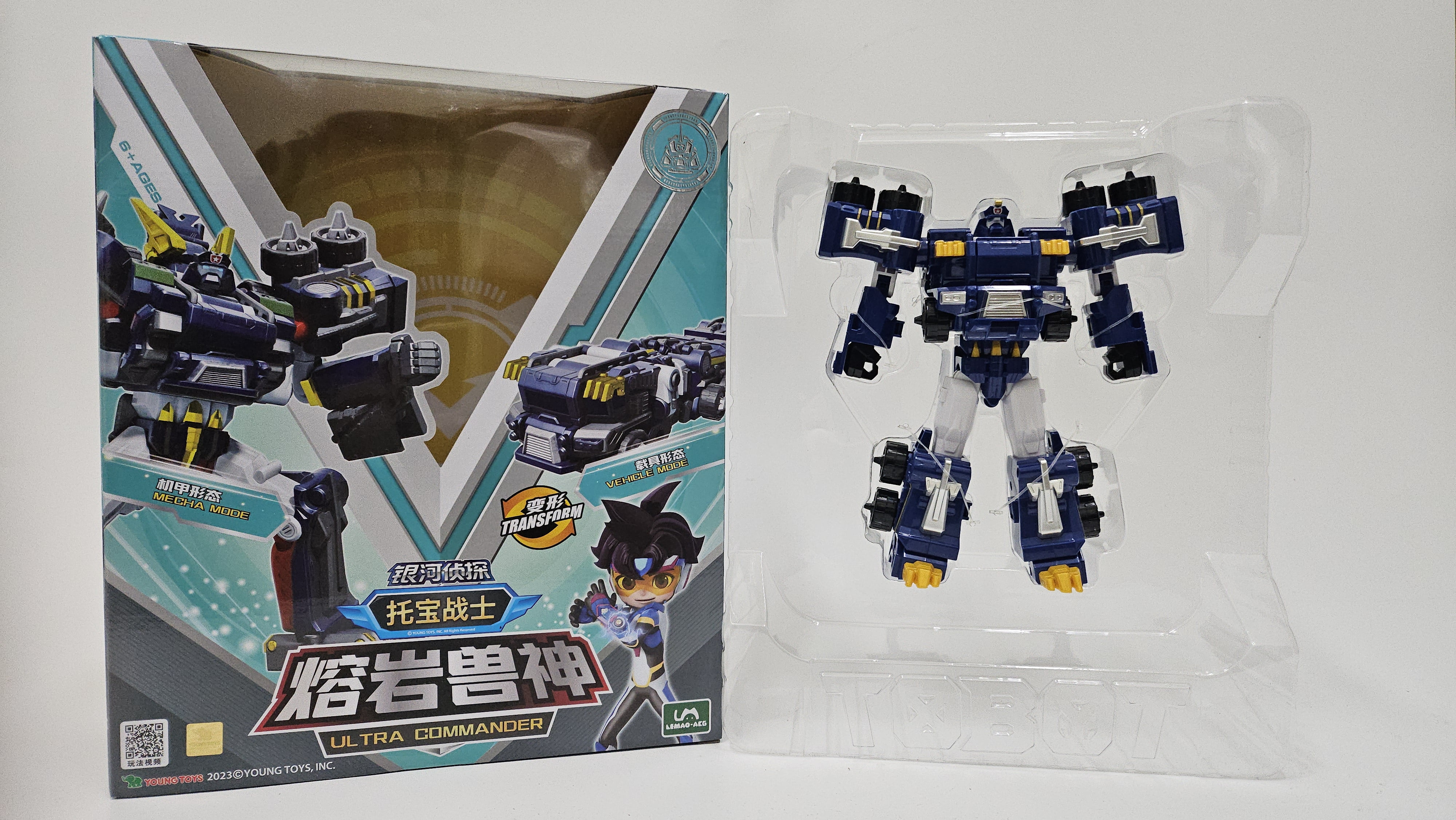 Tobot V Ultra Commander Transformation Robot - Robot Car Transformation 7in x 6 in x 3.5 in [Parallel imports]