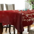 thumbnail image 3 of 60"x60" Christmas Tree Tablecloth, Waterproof Washable Polyester Square Table Cover, Durable Tablecloth for Kitchen Dining Table Party Decor, 3 of 7