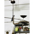 thumbnail image 3 of Mid Century 2 Light Curved Pendant Modern Raw Brass Sputnik chandelier light Fixture, 3 of 7
