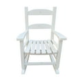 thumbnail image 5 of Kid's Porch Rocking Chair for Indoor or Outdoor Patio Use, Small Wooden Rocker for Kids Ages 6-10, White, 5 of 6