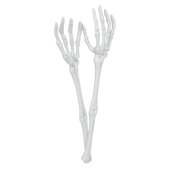 FSSTAM Plastic Skeleton Tongs Serving Hands Salad Tongs accent Halloween Party Supplies Spoons, Scary Decorations, 1 Set party Serving Spoons Serving Set