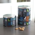 thumbnail image 2 of Paw Prints Small Tin Treat Jar, Wordplay, 2 of 12