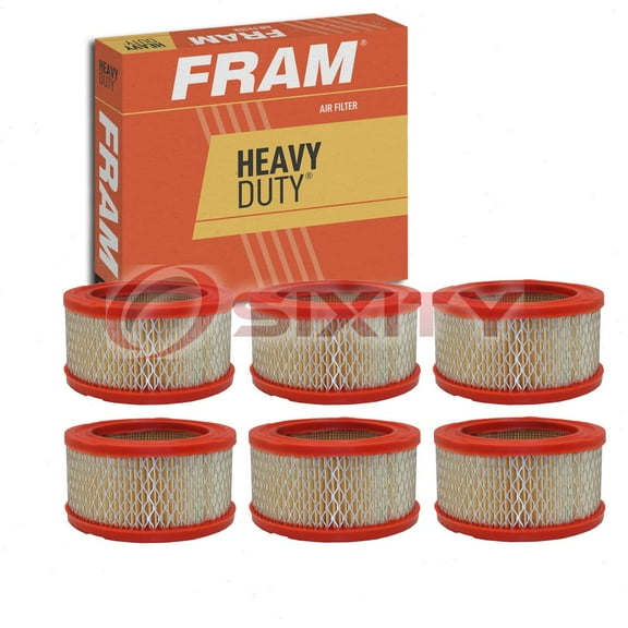 6 pc FRAM CA76 Heavy Duty Air Filters for 17220-P8C-A00 25313893 A1612C A756 AF1039 AF7920 LA1485 Intake Inlet Manifold Fuel Delivery Filters