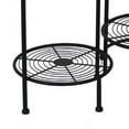 thumbnail image 4 of 36 Inch Plant Stand. 3 Tier - Foldable Open Metal Frame - 3 Shelves - Black, 4 of 5