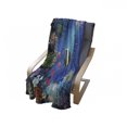 thumbnail image 4 of Underwater Soft Flannel Fleece Throw Blanket, Tropical Undersea Colorful Fishes Swimming in the Ocean Coral Reefs Image, Cozy Plush for Indoor and Outdoor Use, 60" x 80", Blue, by Ambesonne, 4 of 6