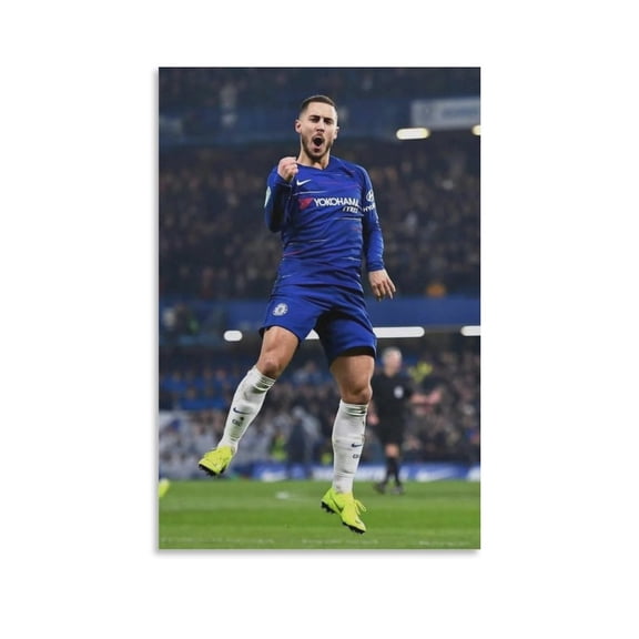 Eden Hazard Canvas Poster Canvas Wall Art Prints Poster Gifts Photo Picture Painting Posters Room Decor Home Decorative 12x18inch(30x45cm)