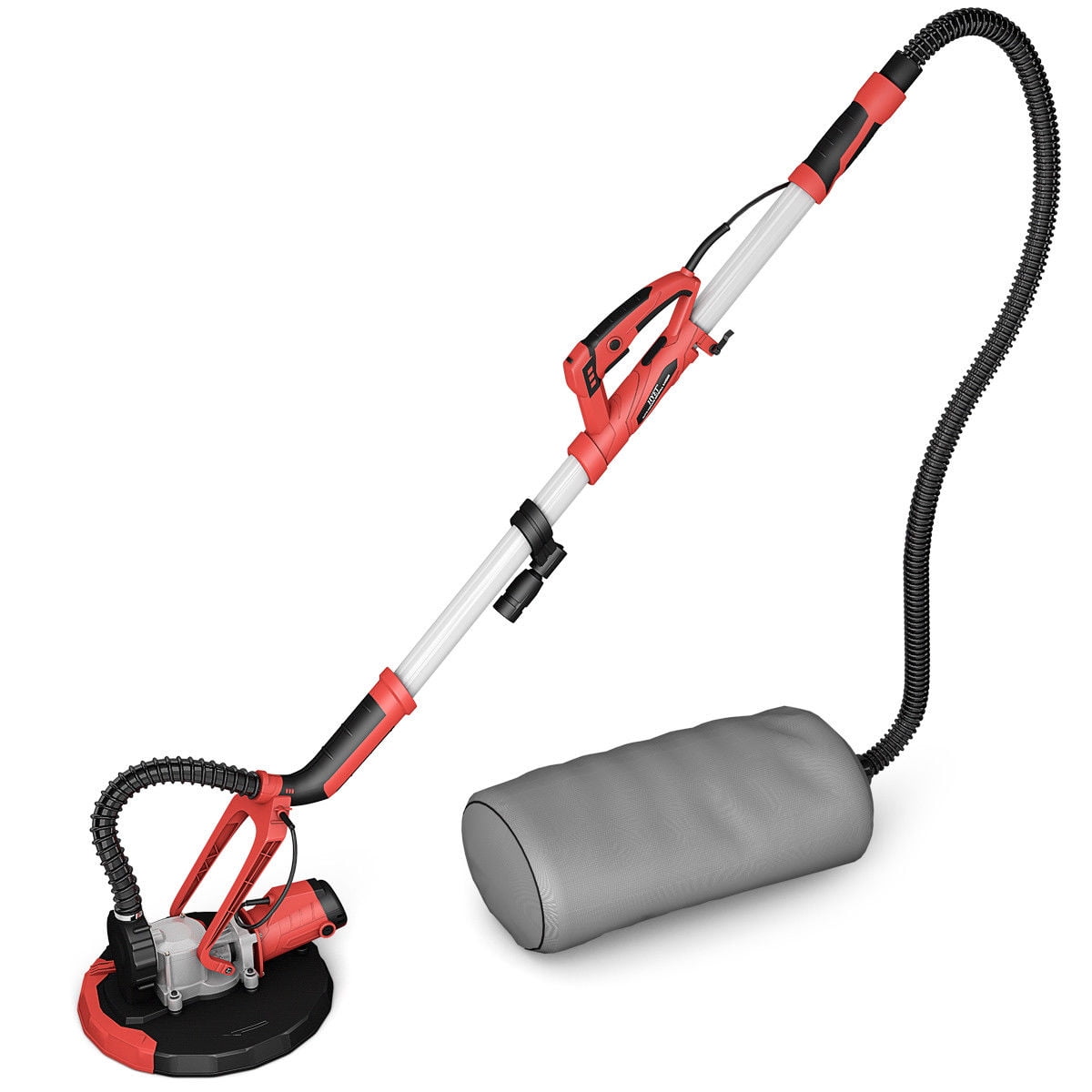 Gymax Electric Drywall Sander Adjustable Variable Sd With Vacuum And Led Light