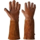 thumbnail image 1 of Guantes de jardinería de cuero para hombres y mujeres, con guante de protección contra espinas, guantes de jardinería para jardineros y agricultores, 1 of 7