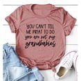 thumbnail image 2 of Camisa informal holgada de manga corta con letras negras para mujer: camiseta de moda y cómoda con letras en oro rosa, 2 of 5