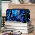 thumbnail image 6 of MUOOUM Pencil Case, Stars Blue Music Notes Large Capacity Pencil Pouch Stationery Pen Bag, 6 of 7