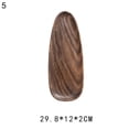thumbnail image 2 of Travelwant Mini Serving Tray for Jewellery Key Coin Oval Wood Natural Dessert Cup Tray, Small Wooden Cheese Plate, Tableware Decorative Tray, 2 of 7