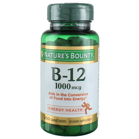 Natures Bounty Vitamin B-12 -- 1000 Mcg - 200 Coated Tablets