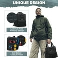 thumbnail image 4 of Holuxer Large Lunch Box for Men/Adults, Double Deck Expandable Tactical Lunch Bag for Work Travel Daytrip Picnic Outdoor, Insulated Leakproof Cooler Bags with Adjustable Shoulder Strap Black 20L, 4 of 8