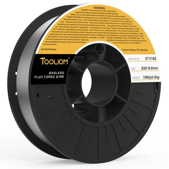 E71T-GS .030" Diameter 10-Pound Spool Flux Core Self-shielded Mig Welding Wire for Carbon Steel