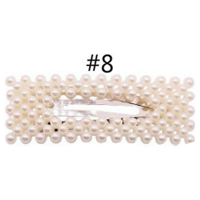 Pince à Cheveux Multi-Couleur Perle Wanita Buhok Mode Accessoire F130