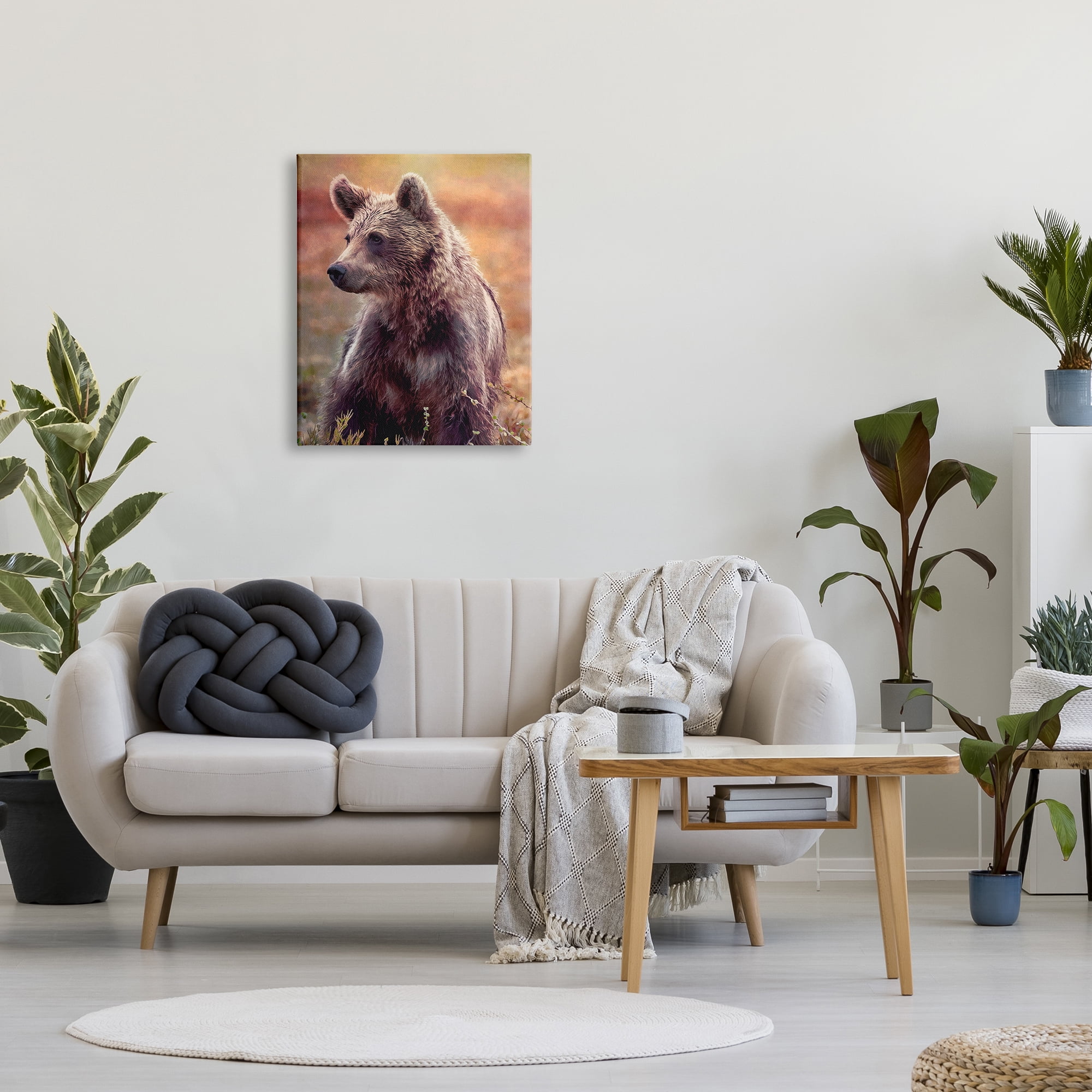 Stupell Industries Majestic Baby Bear Warm Sunlit Forest Habitat Photograph Gallery Wrapped Canvas Print Wall Art, Design by Alpenglow Workshop