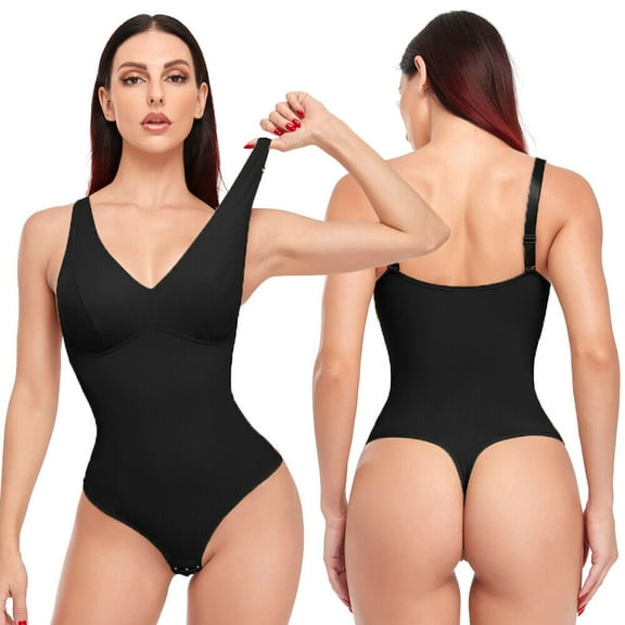 Bodysuit for Womens Tummy Control Shapewear Seamless Sculpting Thong Body Shaper