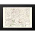 thumbnail image 2 of USGS 14x11 Black Modern Framed Museum Art Print Titled - Cheyenne Wyoming Colorado Nebraska Quad - USGS, 2 of 5
