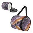 thumbnail image 2 of ZIATUBLE Marble Stripes Travel Toilet Paper Holder Round Paper Towel Storage Bag Paper Dispenser for Home Easy to Clean Paper Towel Storage Container Large Paper Towel Storage Bin, 2 of 7