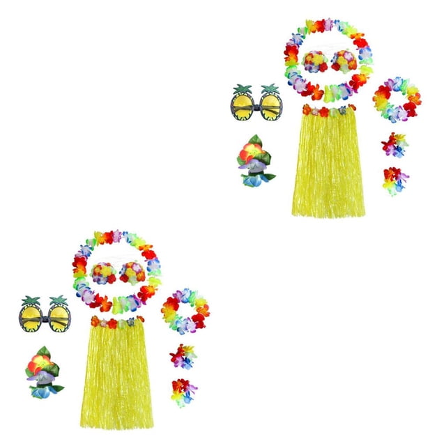 Minnieouse Hawaiian Funny Dance Party Costume Skirt Set Type2