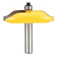 thumbnail image 2 of 1/2in Shank Woodworking Cove Raised Panel Router Bit Cemented Carbide Router Bit for Electric Wood Routers Engraving Machines Yellow Heat Resistant Coating High Hardness Long Servi, 2 of 7
