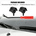 thumbnail image 2 of 3 Pcs Front Windshield Wiper Washer Nozzle Spray Jet Kit 28932-JD000 for Nissan Qashqai J10 for Dualis 2007-2013, 2 of 6