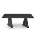 thumbnail image 2 of Porter Designs Dali Solid Oak Wood Coffee Table in Black, 2 of 4