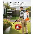 thumbnail image 3 of Battery Powered Backpack Sprayer, 4 Gallons Electric Backpack Sprayer, 2 Wands & 8 Nozzles, Adjustable 0-90 PSI, 4H Runtime, Portable Yard Garden Lawn Sprayers for Weeding Spraying Cleaning, 3 of 7