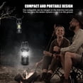 thumbnail image 4 of 2 Pack LED Battery Operated Lights, Portable Survival Battery Powered Lamp, Camping Lantern, Suitable for Hurricane, Emergency, Storm, Outages, Outdoor Collapsible Lanterns, Black, 4 of 7