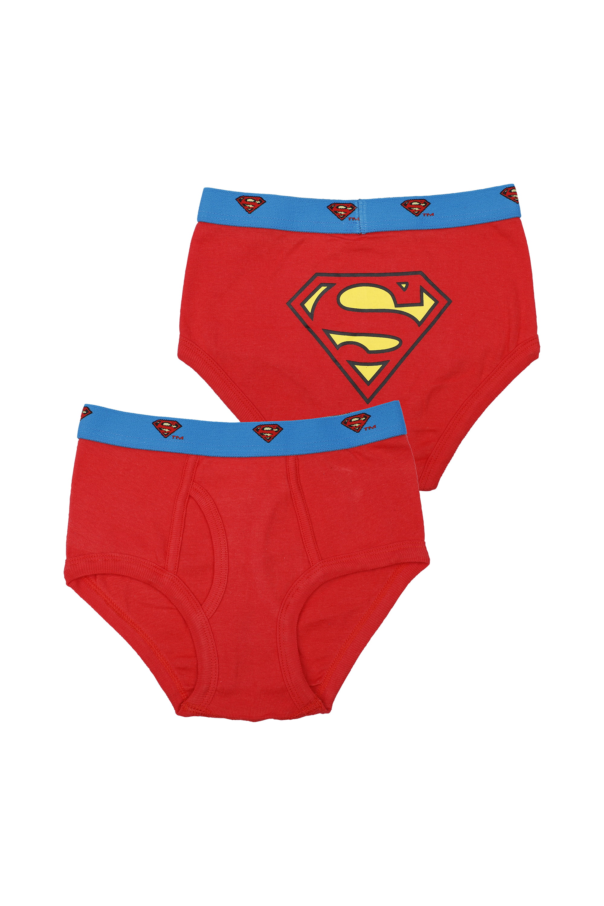 New 3 Pack Boys Man Of Steel Superman 100% Cotton Briefs Age 6-8 Years 