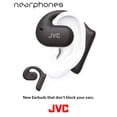 thumbnail image 5 of JVC Nearphones Open Ear True Wireless Headphones with 16mm Large Drivers for Powerful Sound, Single Ear use, and Long Battery Life (up to 17 Hours) - HANP35TB (Black), 5 of 6