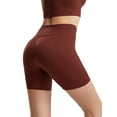 thumbnail image 4 of SAYOO - Calzoncillos de yoga para mujer, cintura elástica con cordón, pantalones cortos de punto ajustados SAYOO  Sexy, 4 of 6