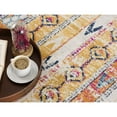 thumbnail image 5 of 2â€™ x 15â€™ Gold and Ivory Distressed Tribal Runner Rug, 5 of 7